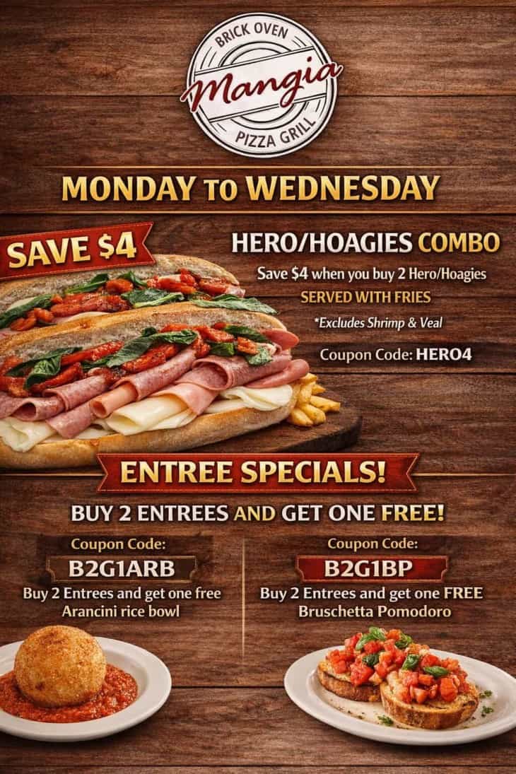 Mangia Brick Oven Pizza NJ